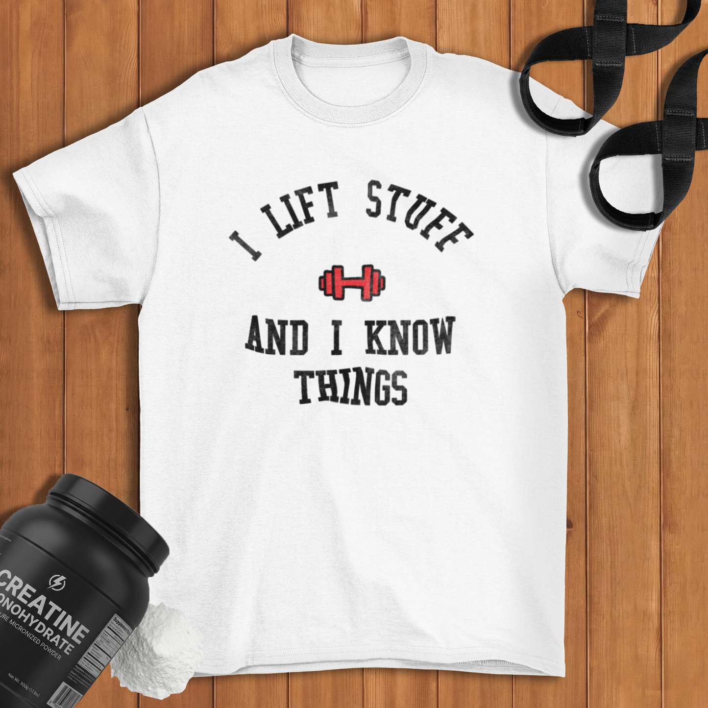 I lift stuff Cotton T-shirt