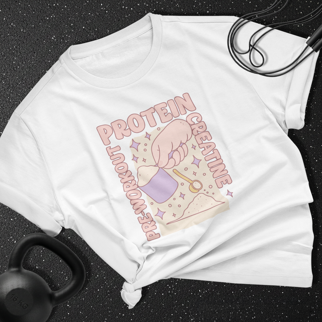 pre & workout & protein & creatine Cotton Tee
