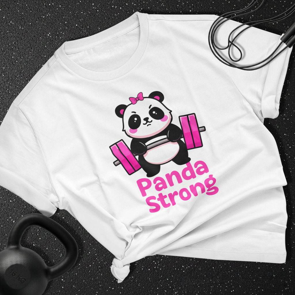 Panda the lifter Cotton Tee
