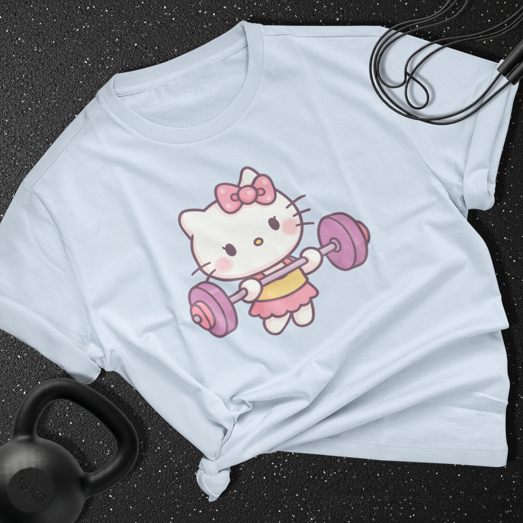 hello kitty barbell Cotton Tee
