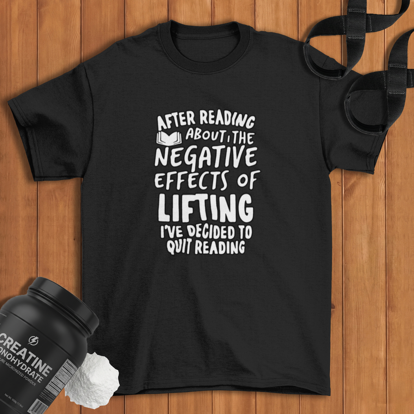 i've decided to quit reading White version Cotton T-shirt