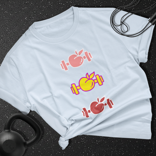 Colorful Dumbbells  Cotton T-shirt