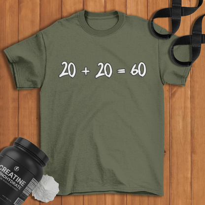 20 + 20 = 60 Cotton T-shirt