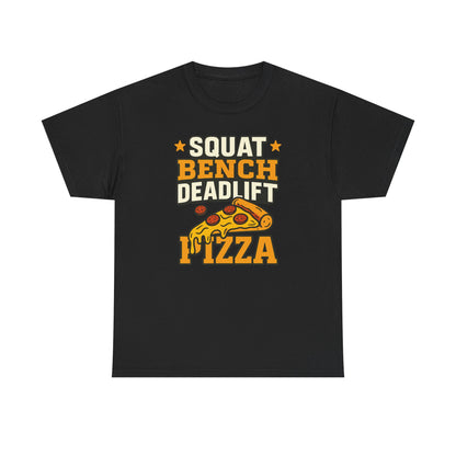Squat Bench Deadlift Pizza Cotton T-shirt