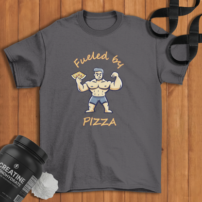 Fueled By Pizza Cotton T-shirt