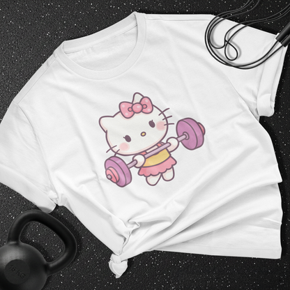 hello kitty barbell Cotton Tee