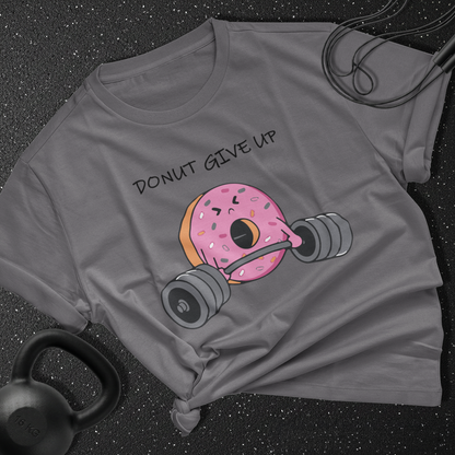 Donut Give Up Cotton T-shirt