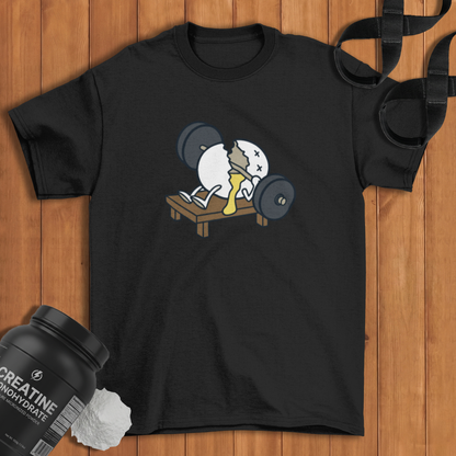 Chest Press Egg Cotton T-shirt