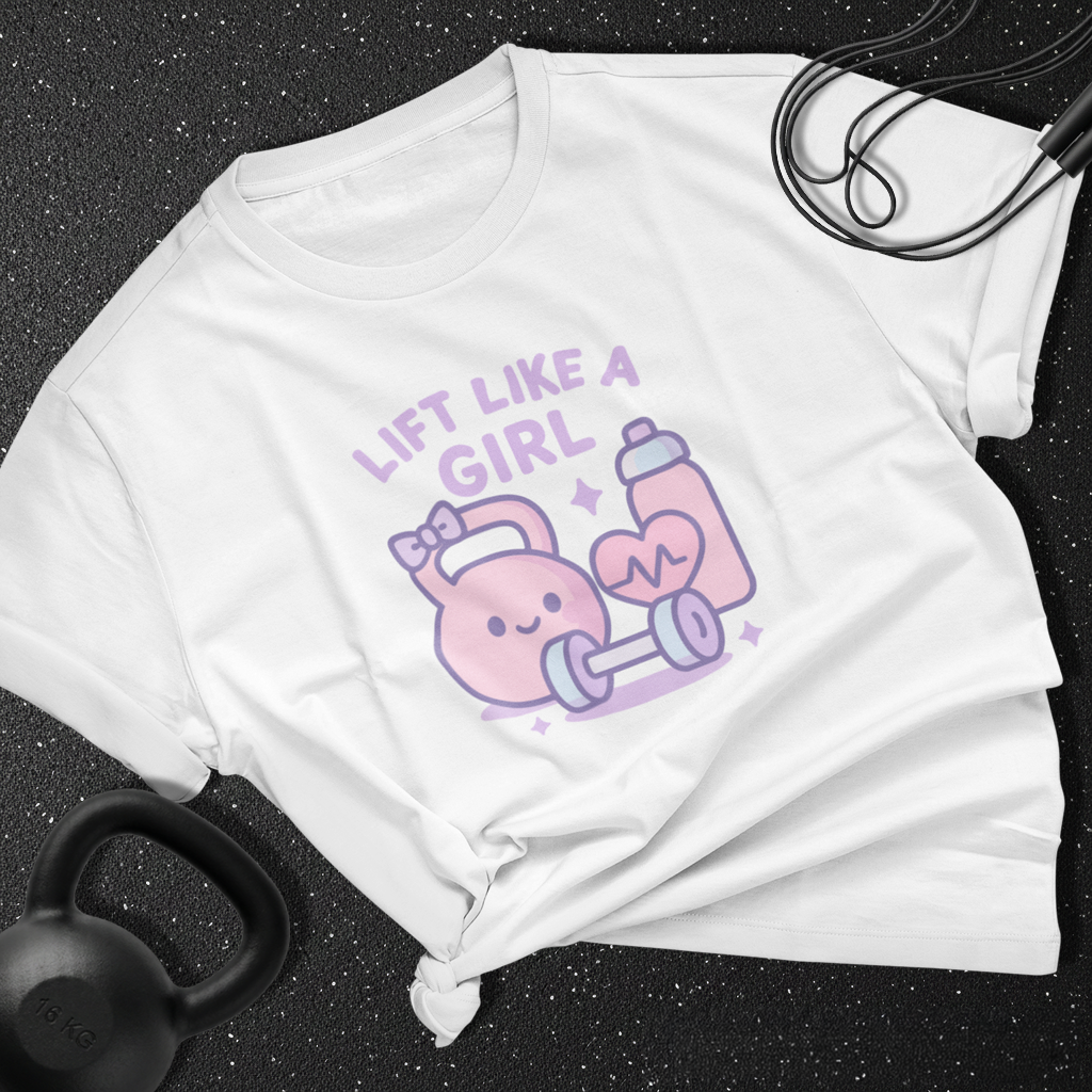 Lift Like A Girl Cotton Tee