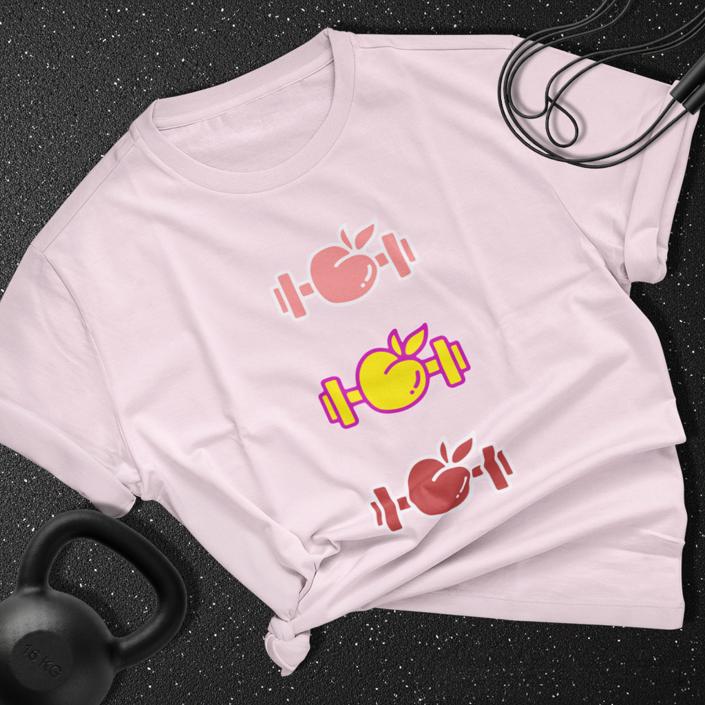 Colorful Dumbbells  Cotton T-shirt