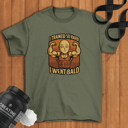 I went bald Cotton T-shirt