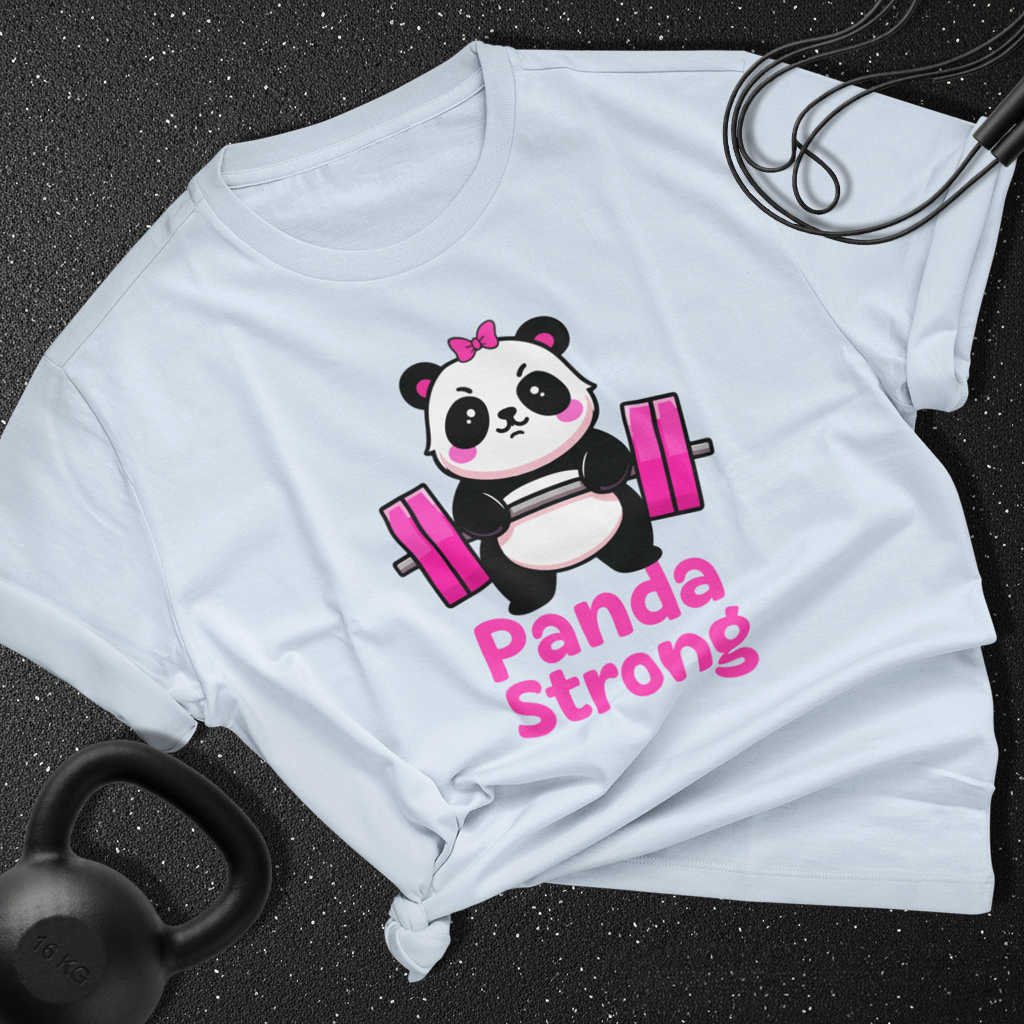 Panda the lifter Cotton Tee