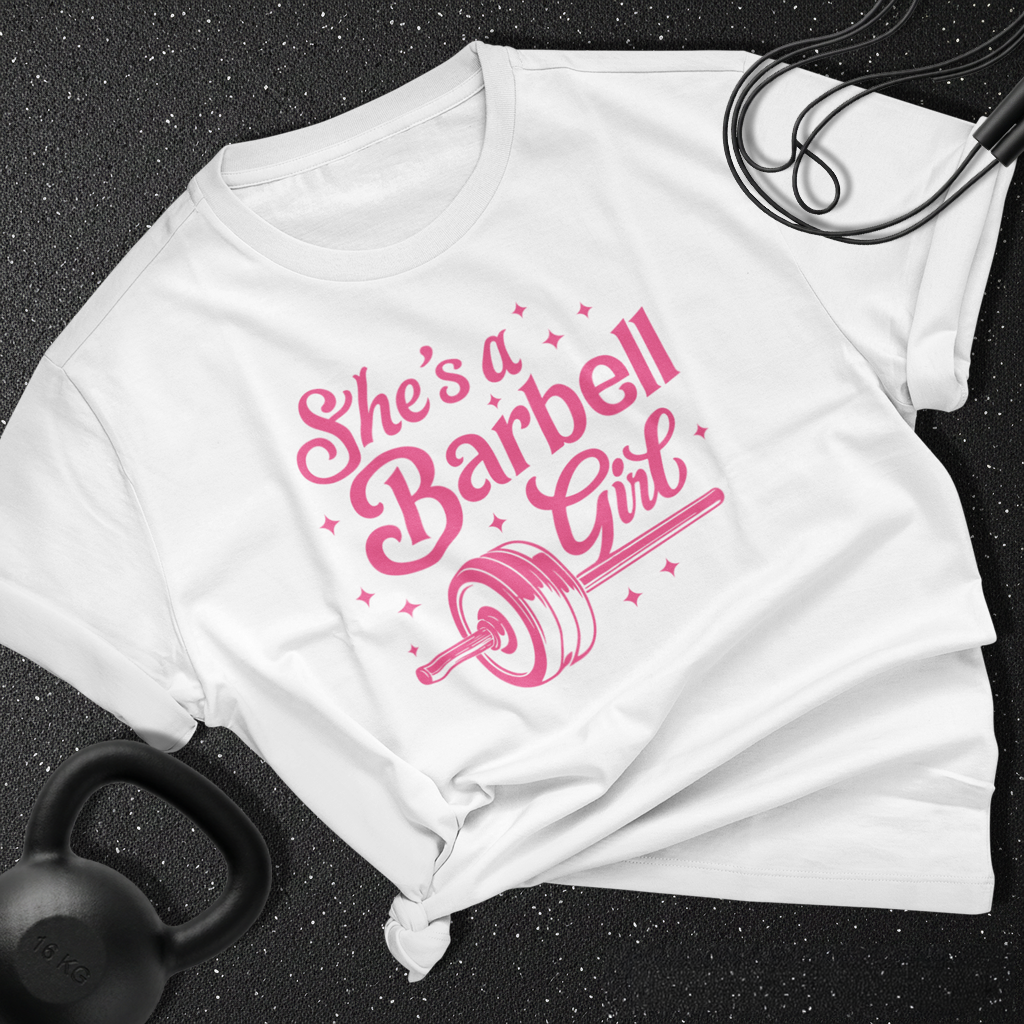 She's a barbell girl Cotton Tee