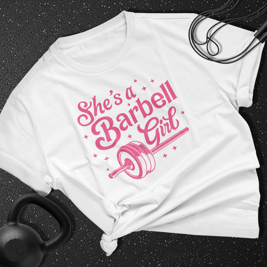 She's a barbell girl Cotton Tee