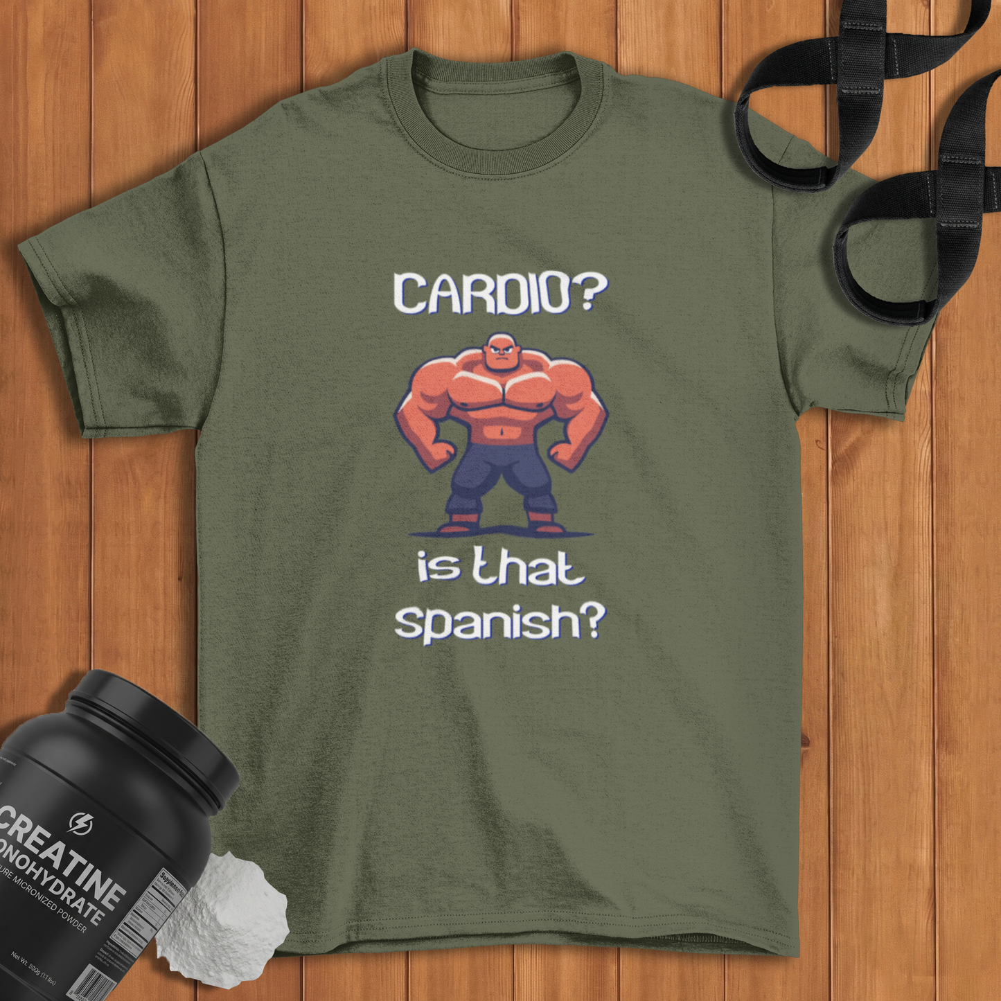 Cardio? Is That Spanish? Cotton T-shirt