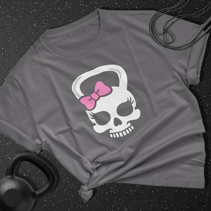 Girlie skull kettlebell Cotton Tee
