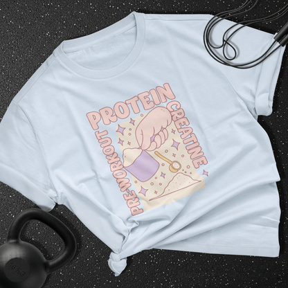 pre & workout & protein & creatine Cotton Tee