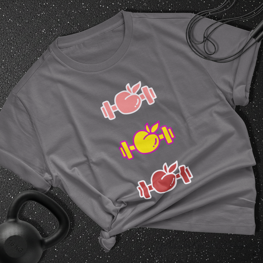 Colorful Dumbbells  Cotton T-shirt