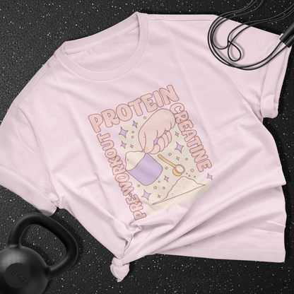 pre & workout & protein & creatine Cotton Tee