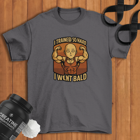 I went bald Cotton T-shirt
