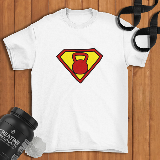 Superman Kettlebell Cotton T-shirt