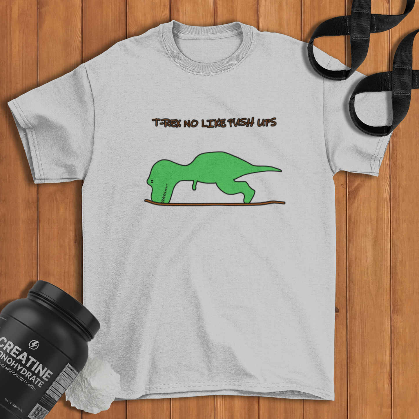 T-rex no like push ups Cotton T-shirt