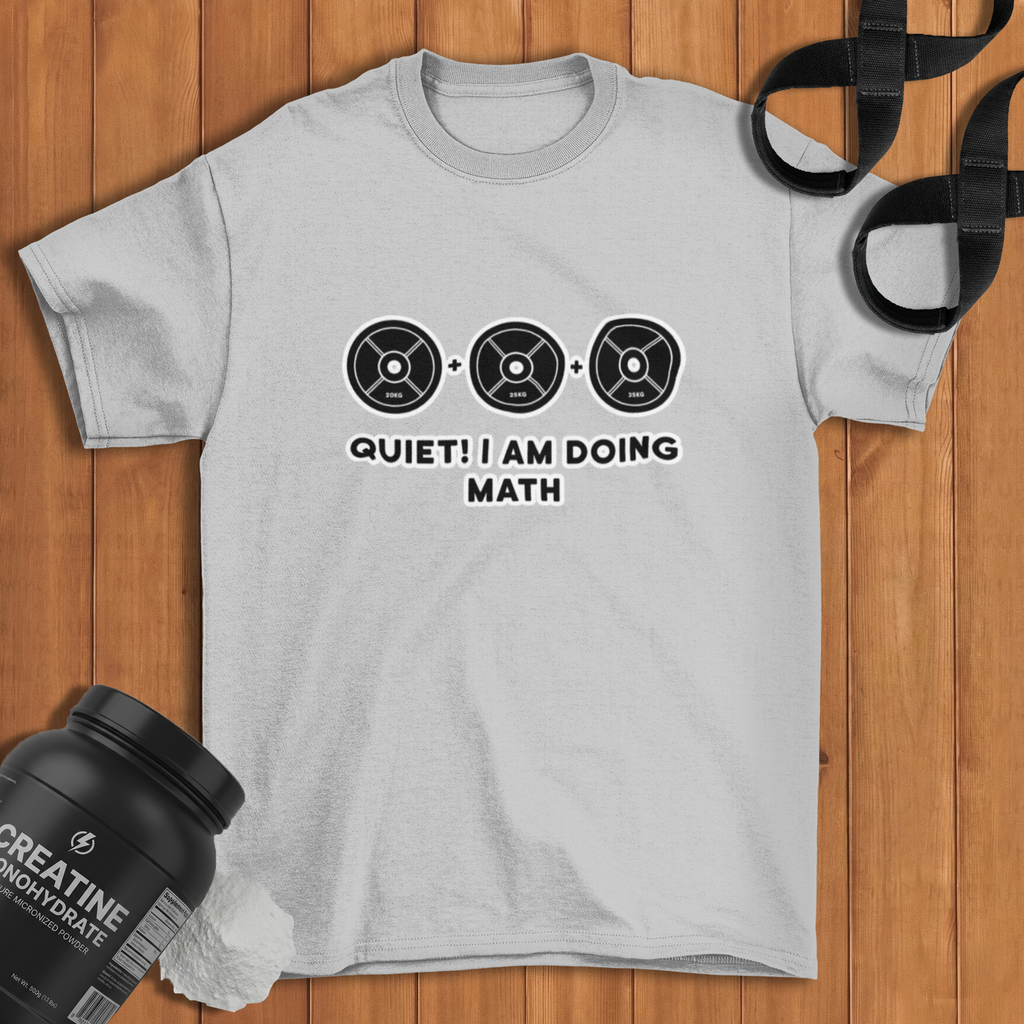 QUIET ! i am doing math  Cotton T-shirt