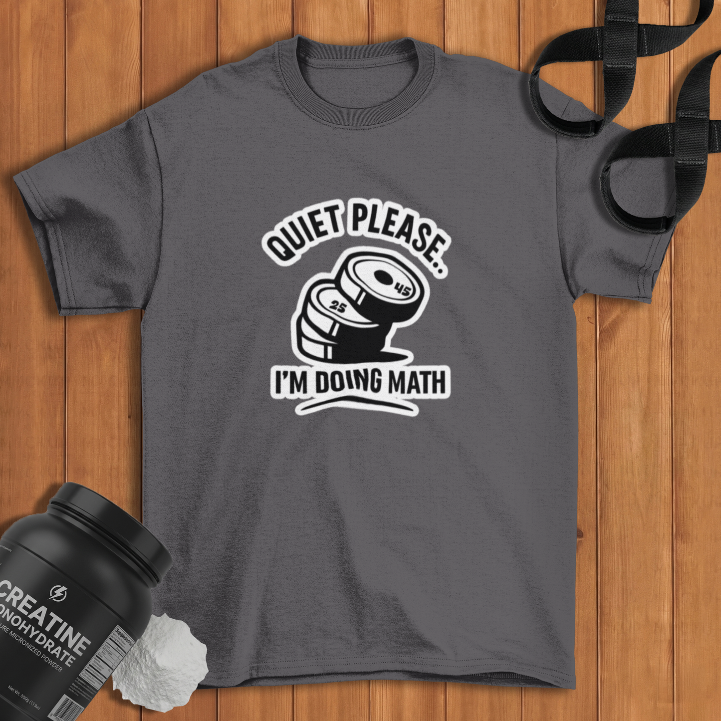 Quiet i am doing math   Cotton T-shirt