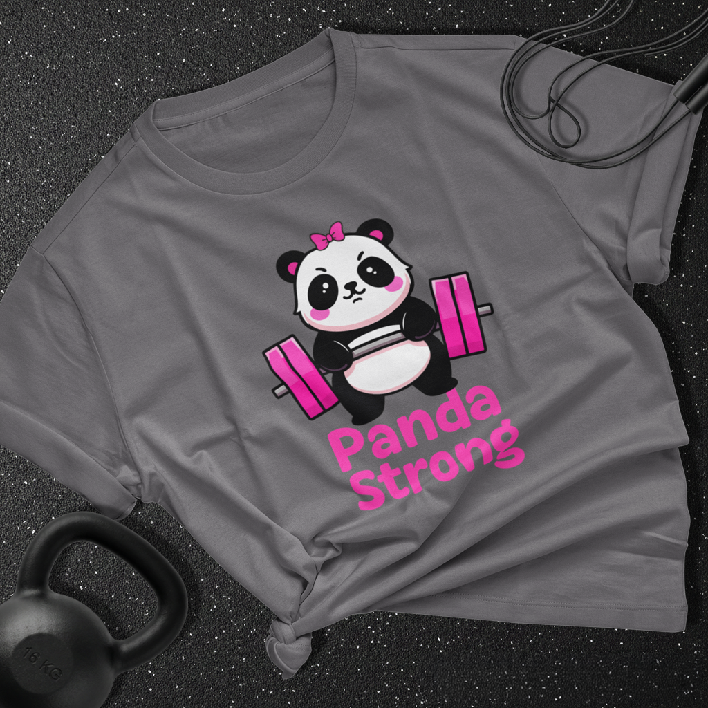 Panda the lifter Cotton Tee