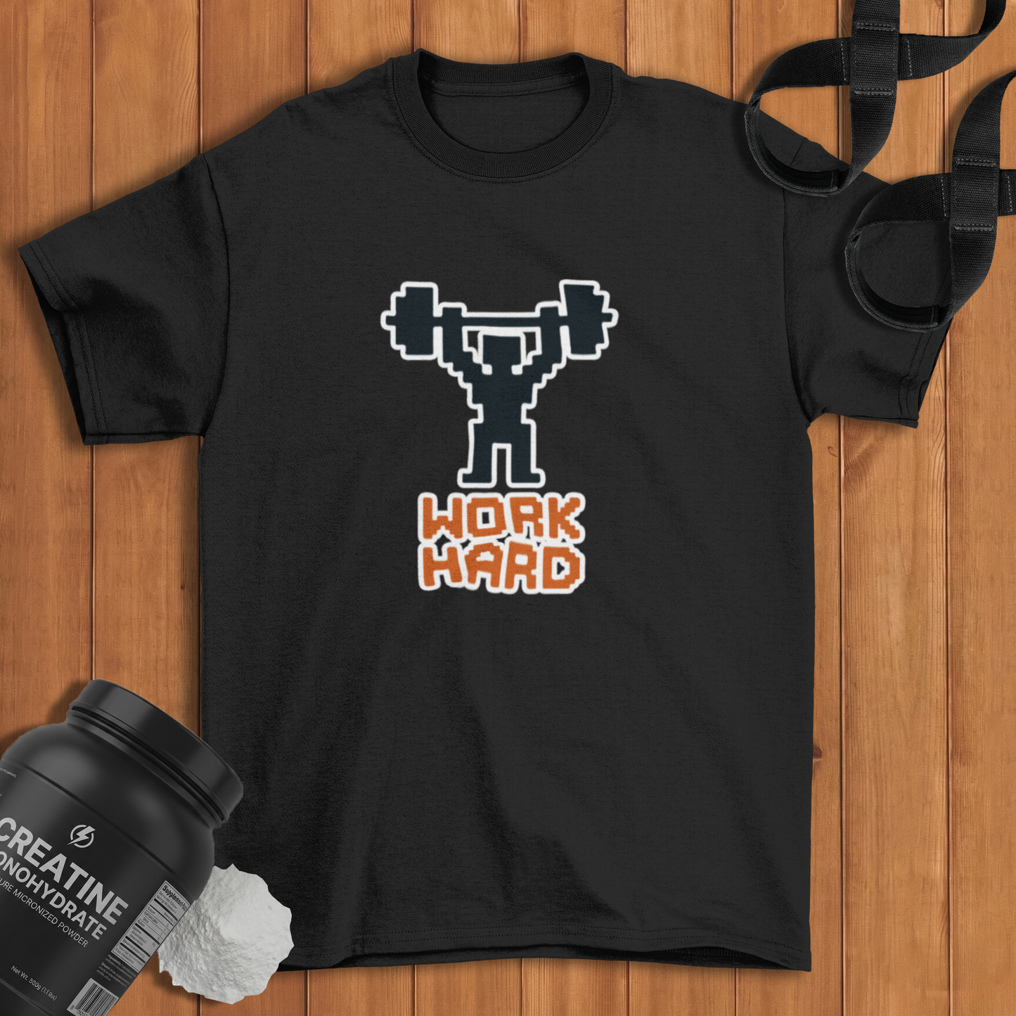 pixeled lifter Cotton T-shirt
