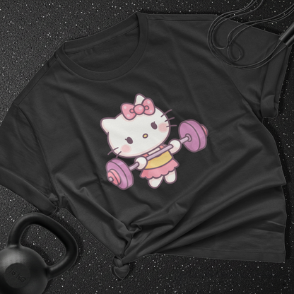 hello kitty barbell Cotton Tee