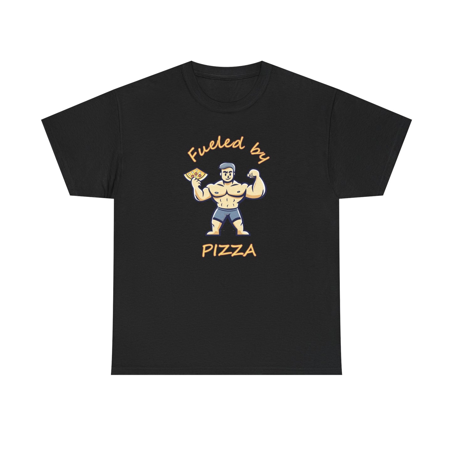 Fueled By Pizza Cotton T-shirt
