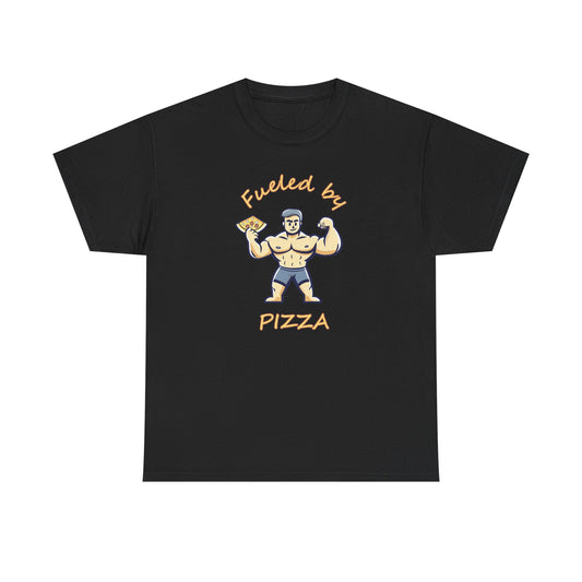 Fueled By Pizza Cotton T-shirt