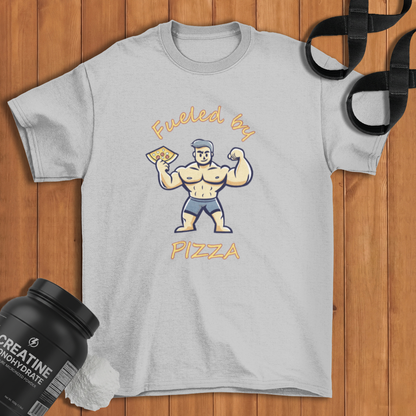 Fueled By Pizza Cotton T-shirt