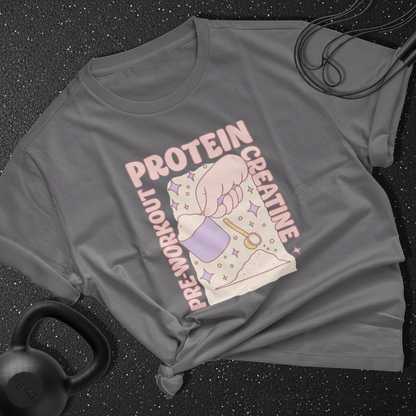 pre & workout & protein & creatine Cotton Tee