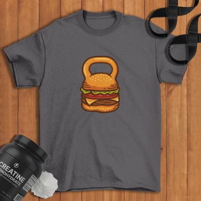 Burger Kettlebell Cotton T-shirt