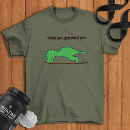 T-rex no like push ups Cotton T-shirt