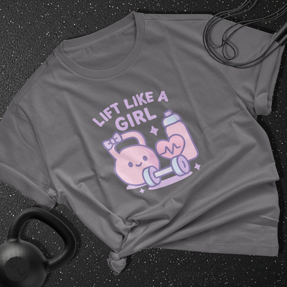 Lift Like A Girl Cotton Tee
