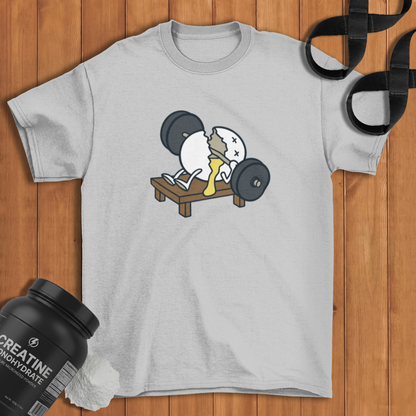 Chest Press Egg Cotton T-shirt