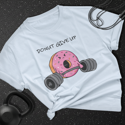Donut Give Up Cotton T-shirt