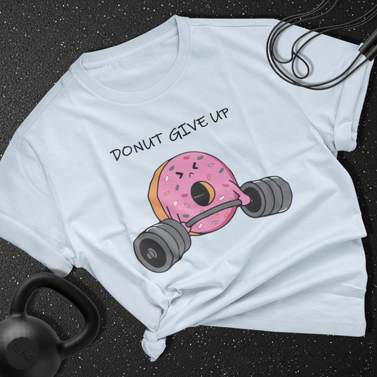 Donut Give Up Cotton T-shirt