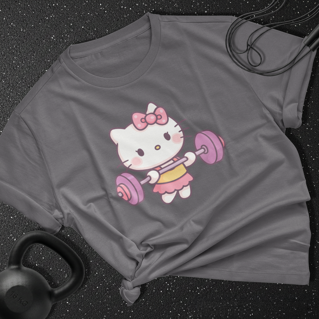 hello kitty barbell Cotton Tee