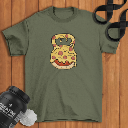 pizza kettlebell Cotton T-shirt