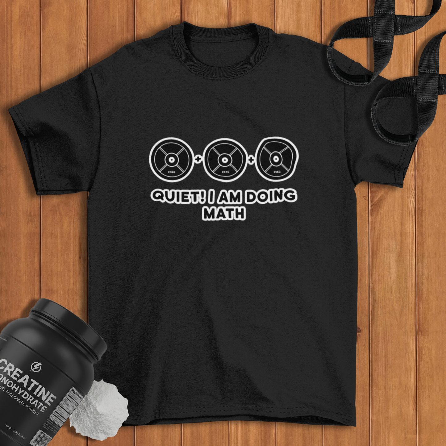 QUIET ! i am doing math  Cotton T-shirt