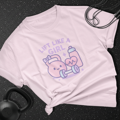 Lift Like A Girl Cotton Tee