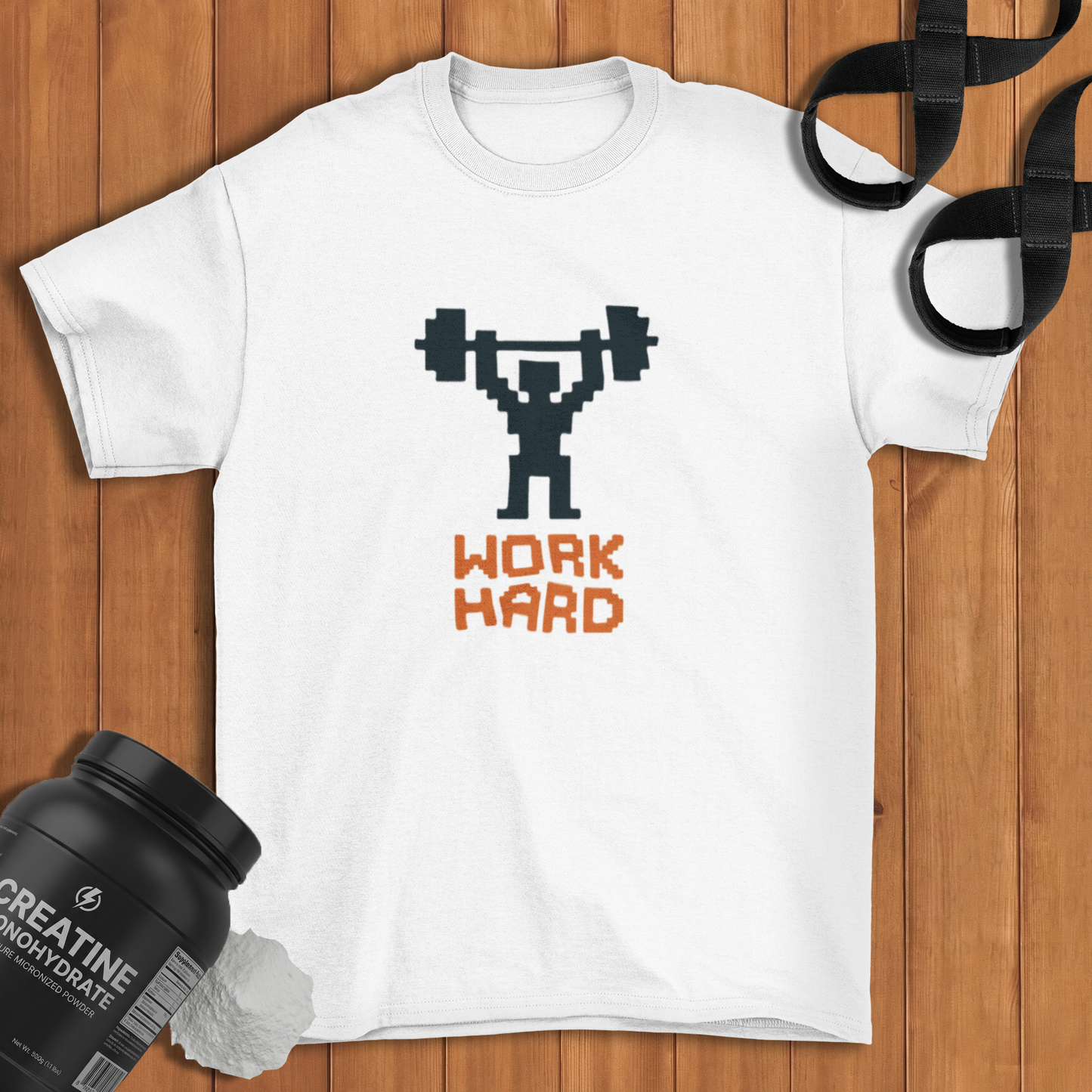 pixeled lifter Cotton T-shirt