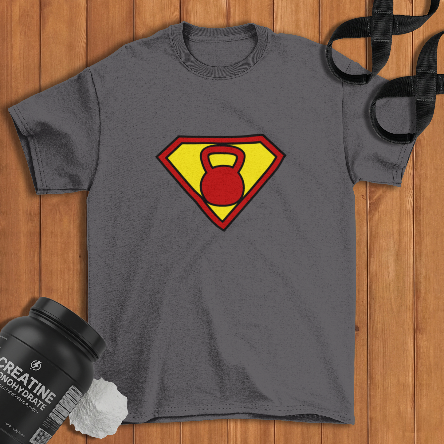 Superman Kettlebell Cotton T-shirt