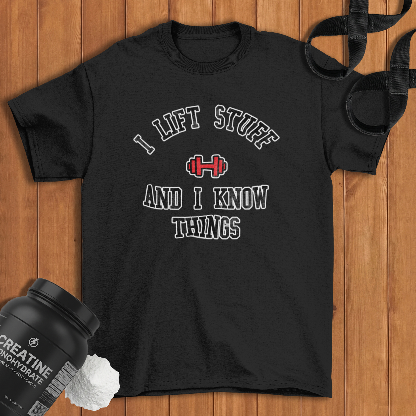 I lift stuff Cotton T-shirt