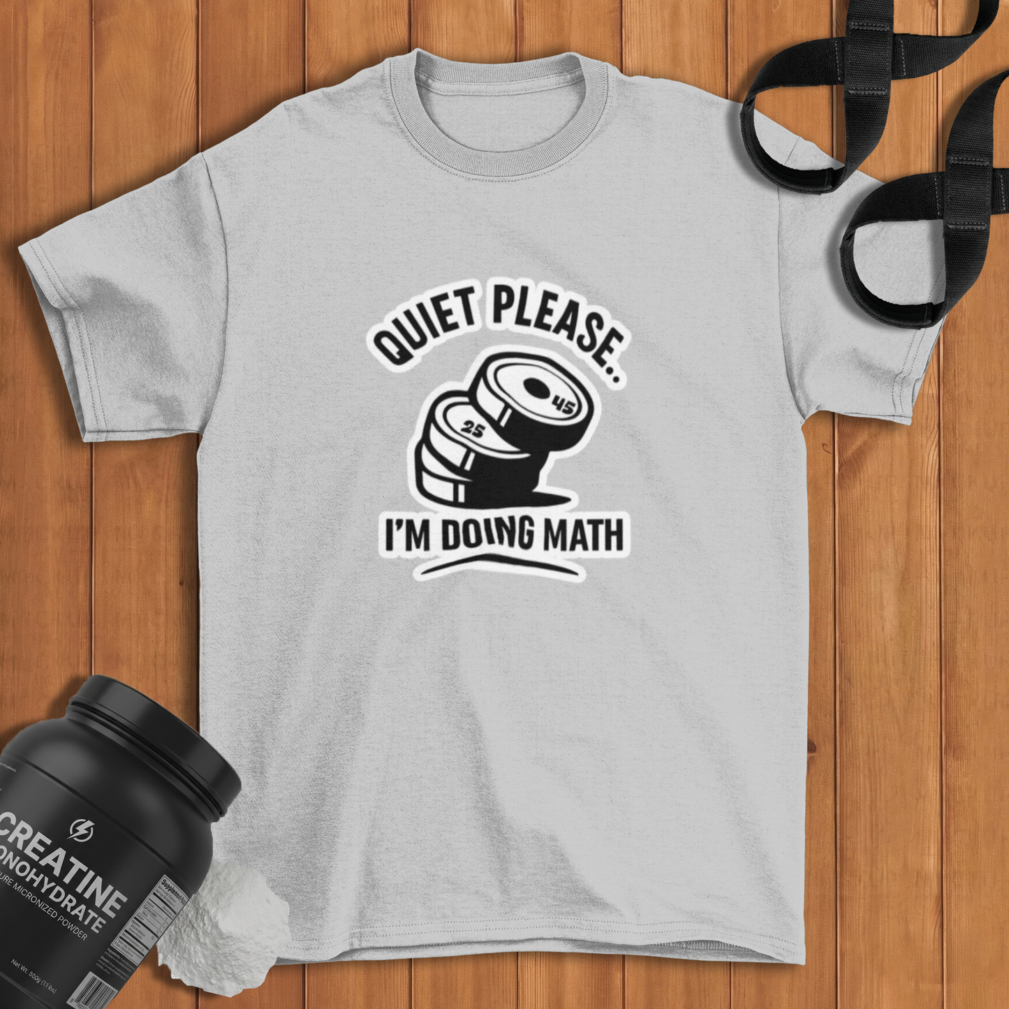 Quiet i am doing math   Cotton T-shirt