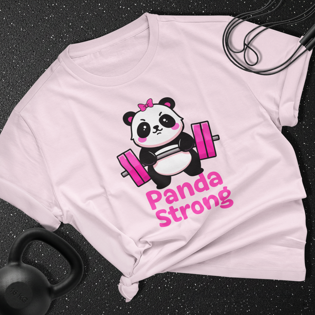 Panda the lifter Cotton Tee